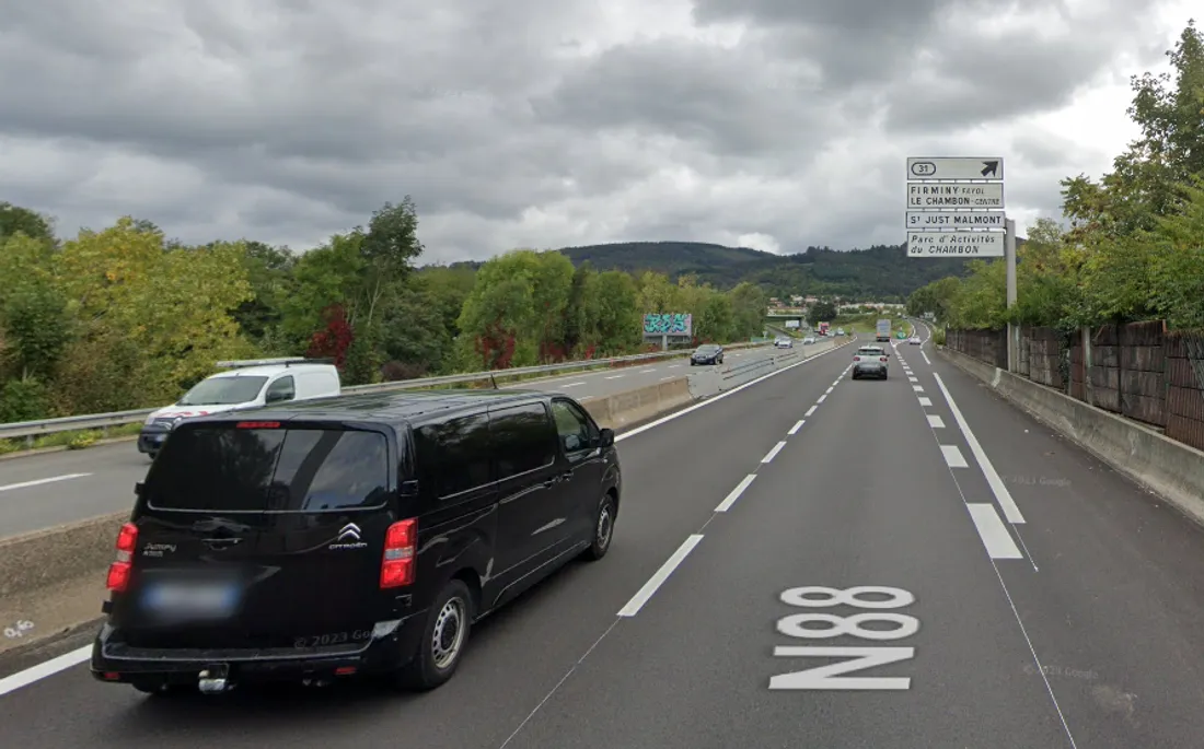 L'échangeur Firminy Fayol.