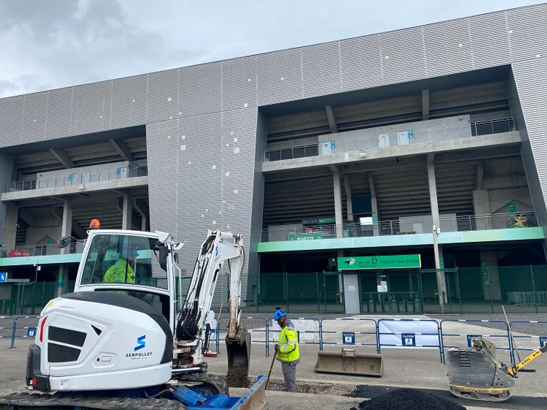 stade Geoffroy Guichard  travaux 