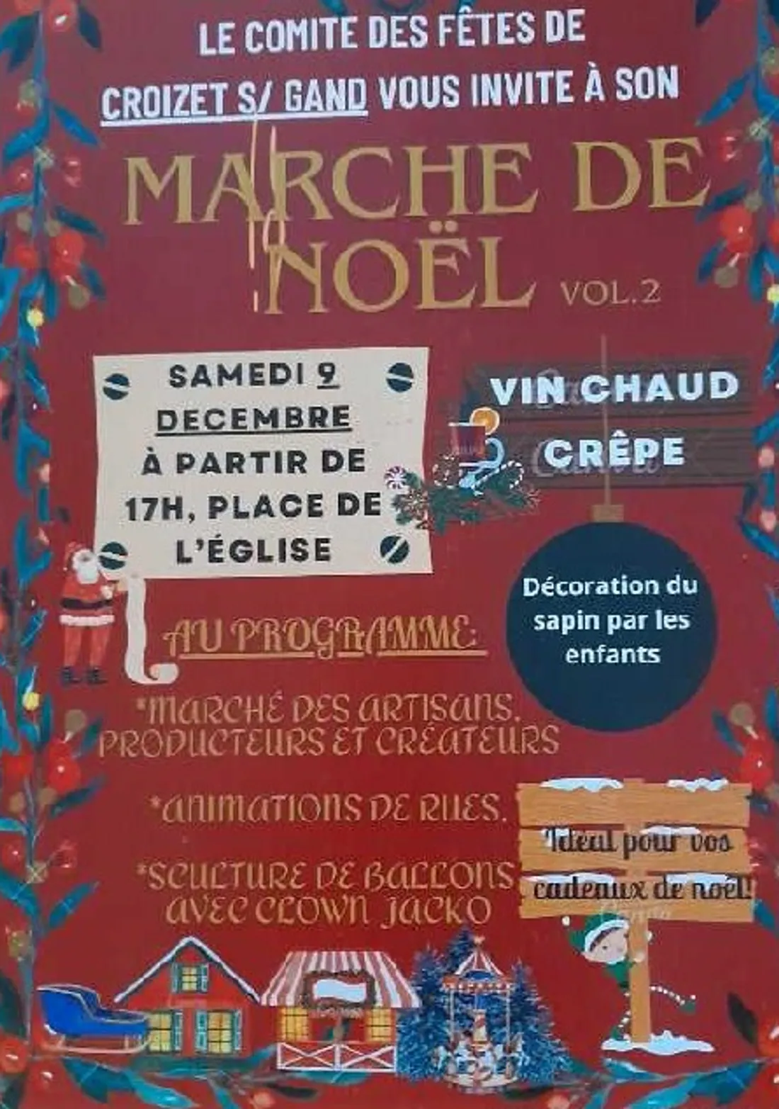 Marché de Noel à Croizet-sur-Gand