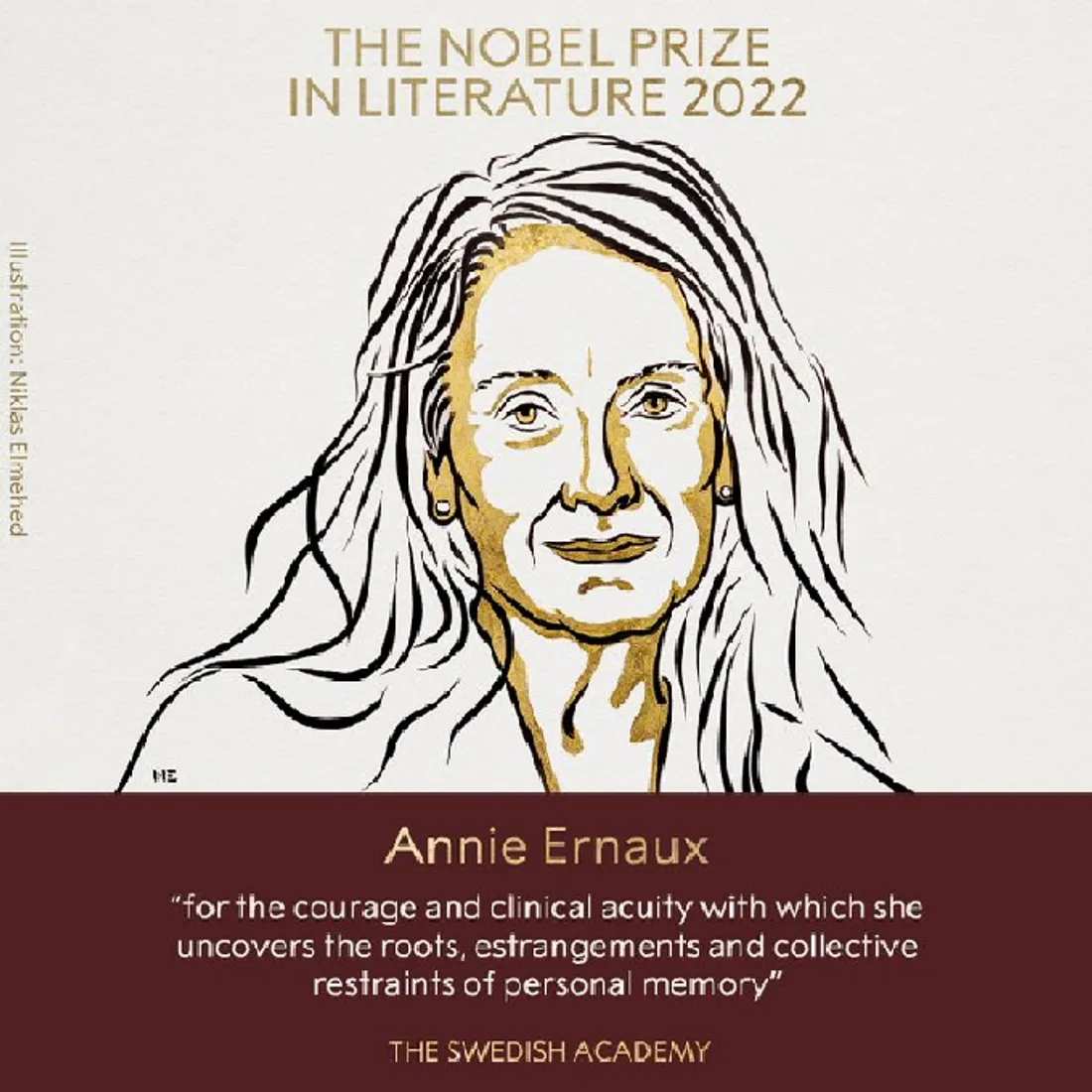 Annie Ernaux, prix Nobel de littérature