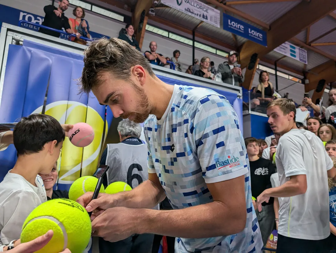 Tennis : Benjamin Bonzi après sa victoire à Vacheresse