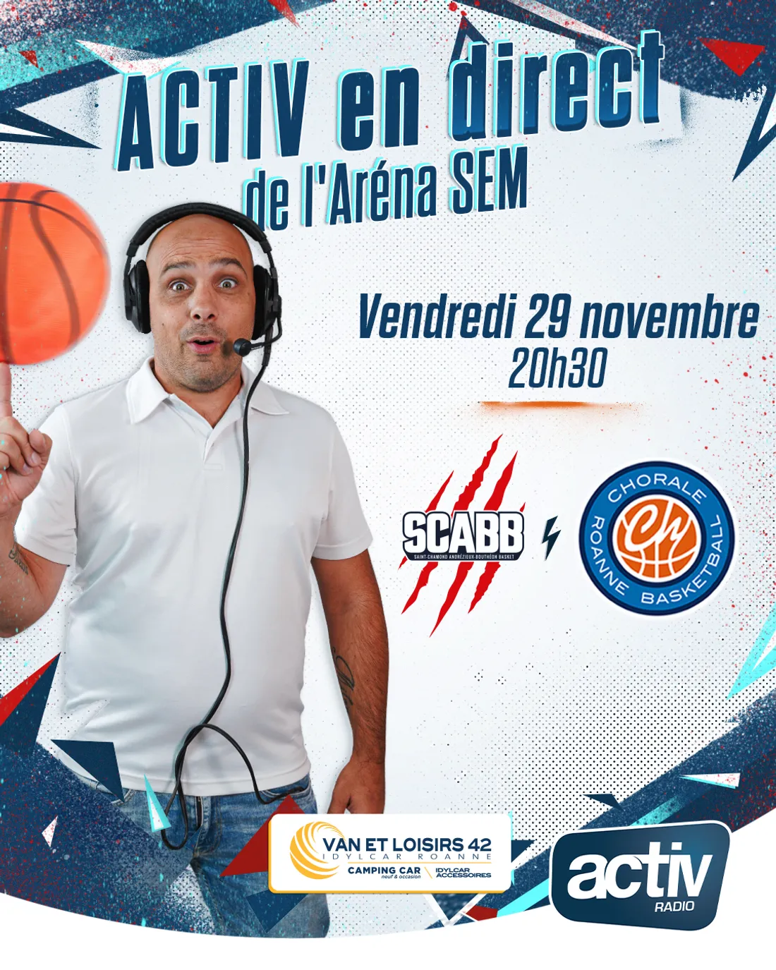 Basket : SCABB - Chorale en direct sur Activ