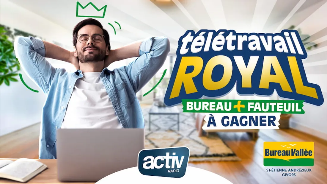 Télétravail royal avec Bureau Vallée