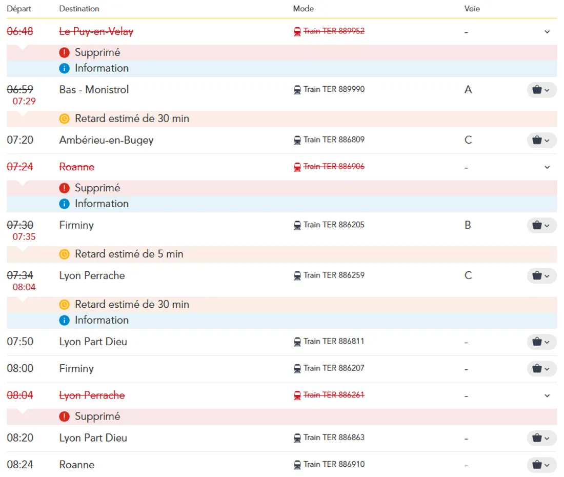 horaires