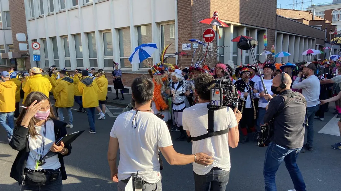 Le tournage d'une mini bande, en citadelle 