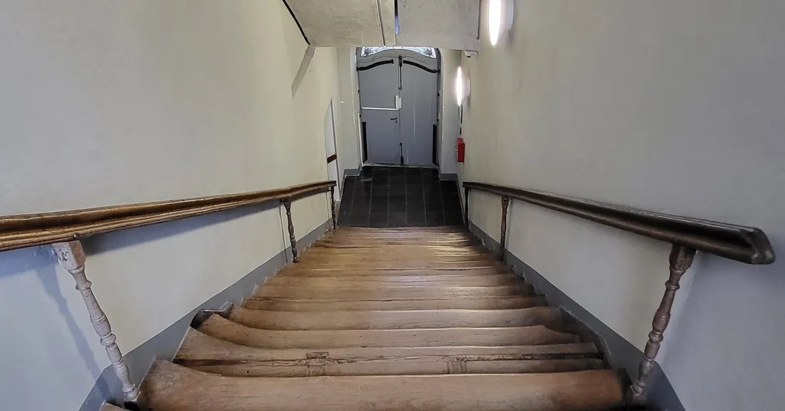 L'escalier du Musée de Flandre est en cours de rénovation