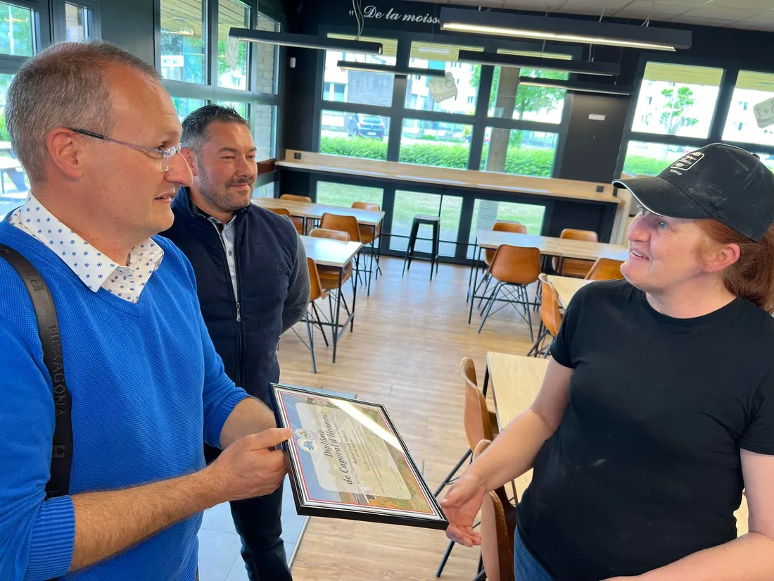 Sylvie, la responsable a été remerciée par les pompiers