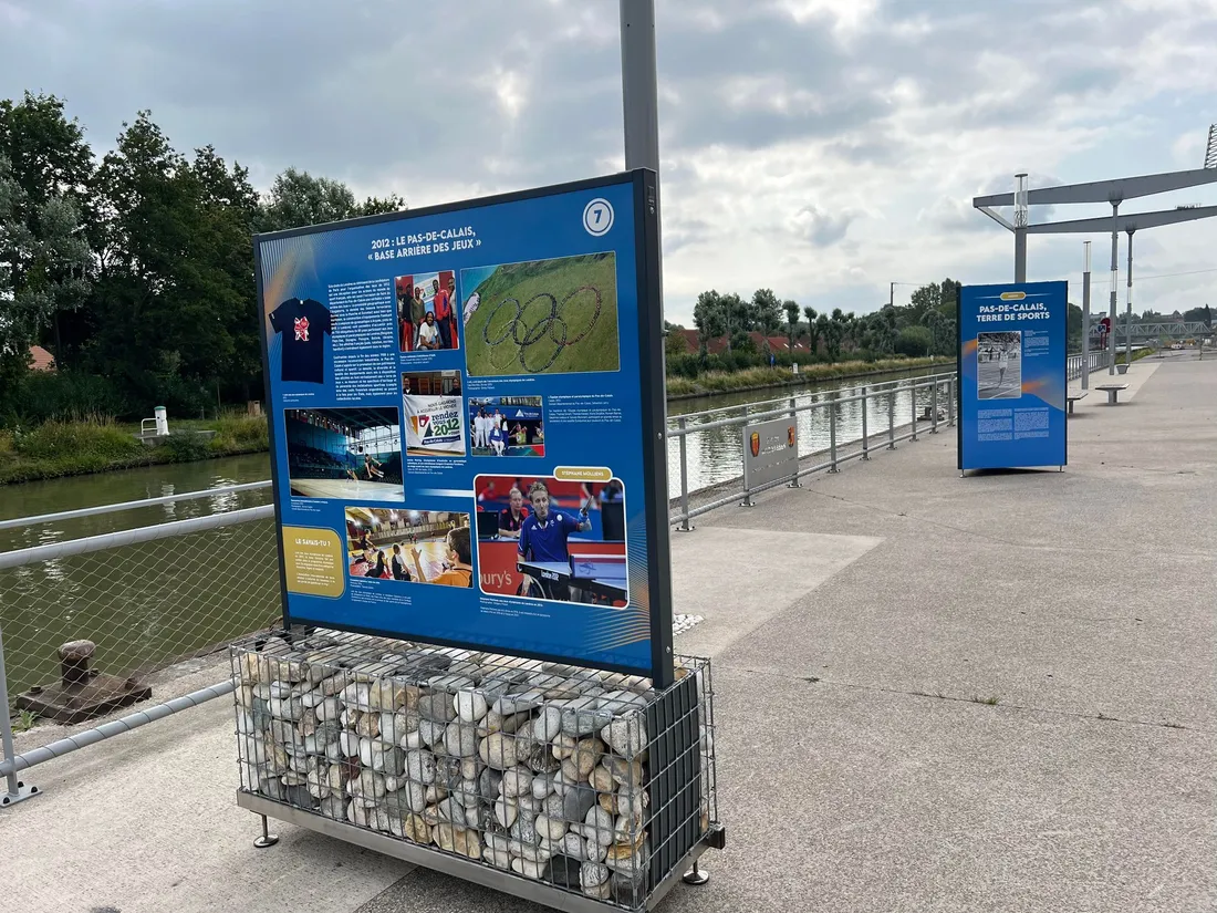 L'exposition est visible au niveau du quai de Wadgassen 