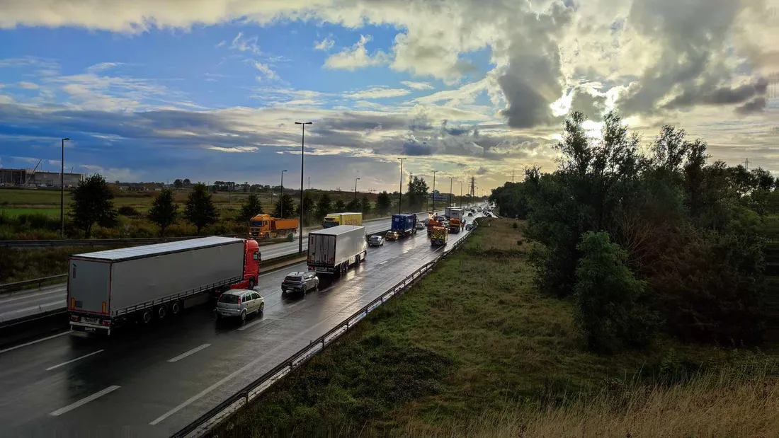 Carambologe sur l'A16 à hauteur de Bourbourg