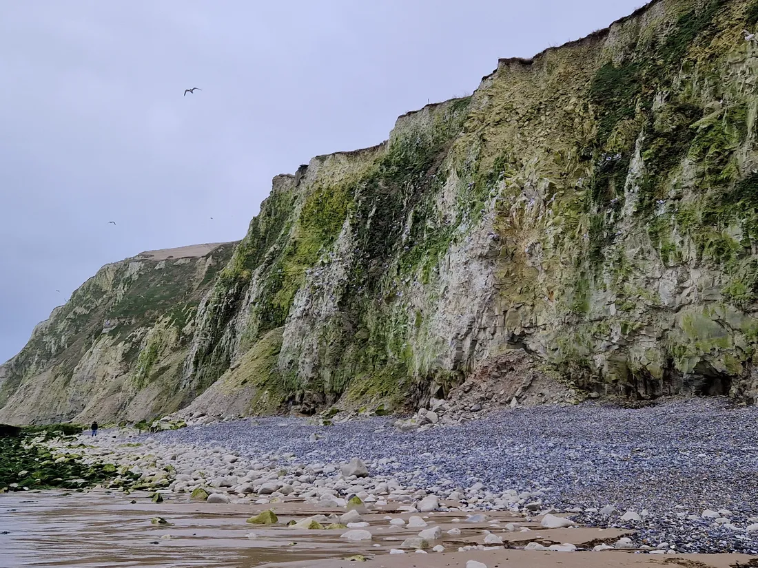 Les falaises du cap Blanc Nez sont fragilisées, des éboulements sont possibles.