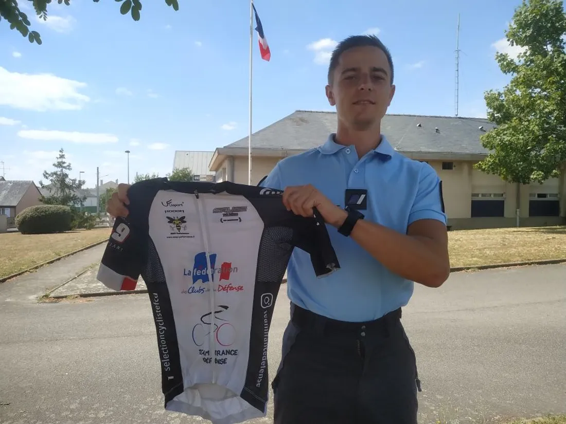 Adrien Cadeau champion de France cyclisme brigade gendarmerie Segré_21 07 22_CJ