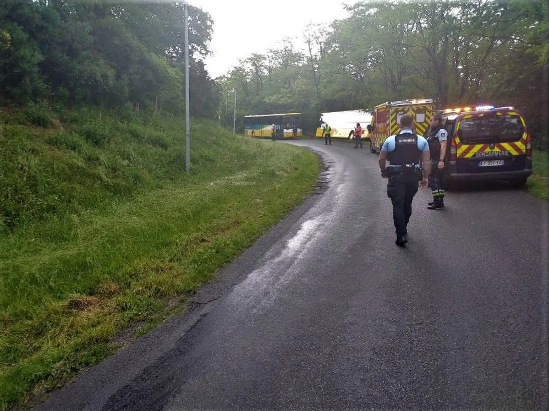 L'accident de bus s'est produit ce matin à Hambers.