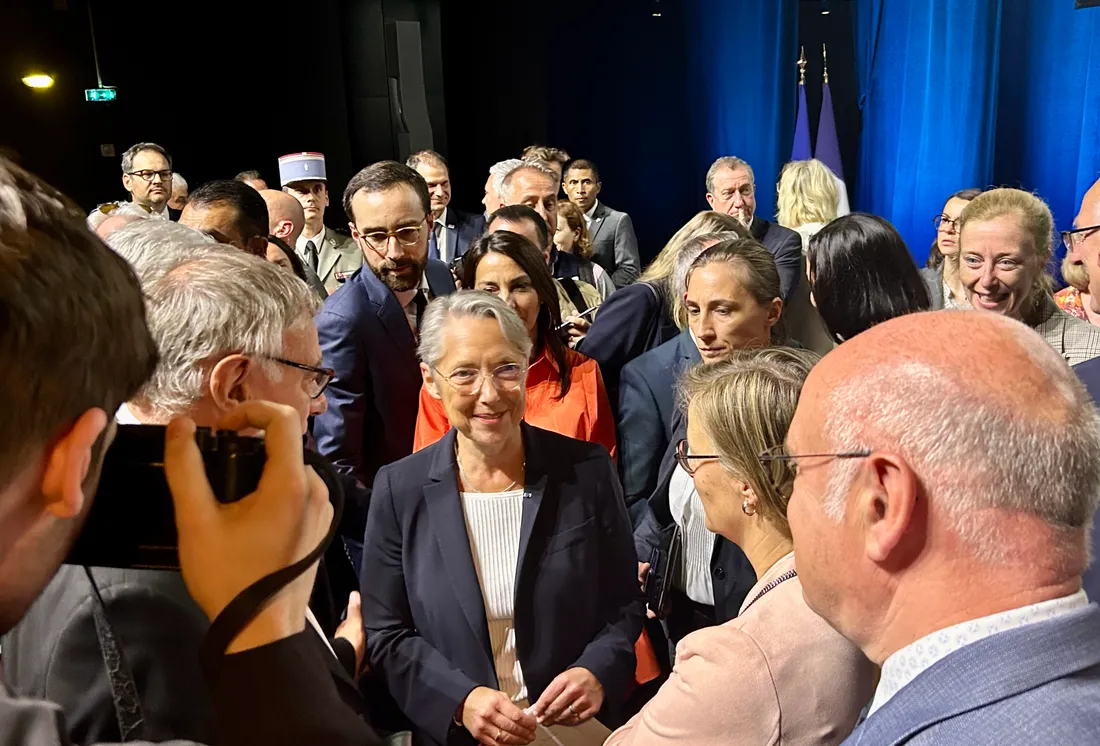 La Première Ministre Elisabeth Borne était à Angers ce jeudi matin.