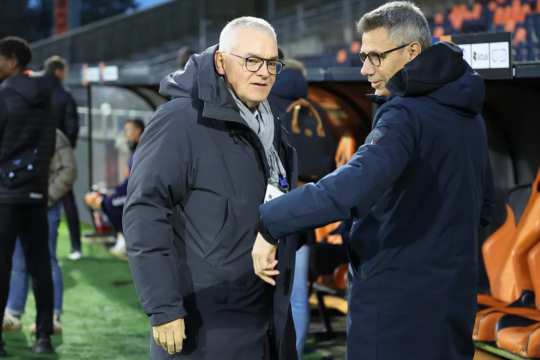 Laurent Lairy e compagnie de son entraîneur, Olivier Frapolli.