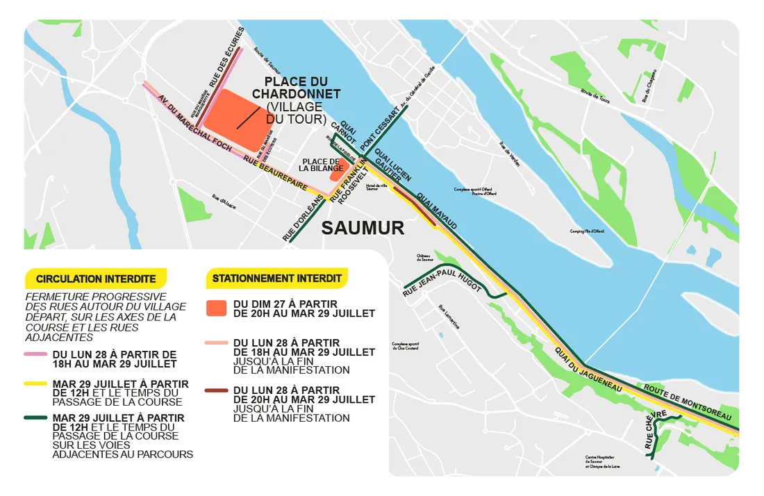 Infos Circulation Saumur Tour de France Femmes_29 07 25_DR