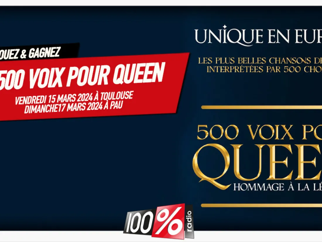 Gagnez le spectacle 500 VOIX pour QUEEN