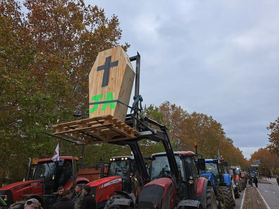 Les agriculteurs en colère à Toulouse
