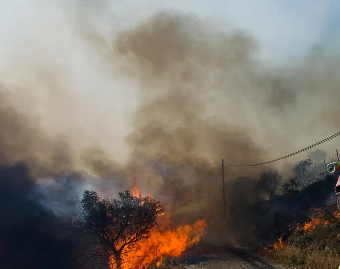 Incendie dans les Pyrénées-Orientales
