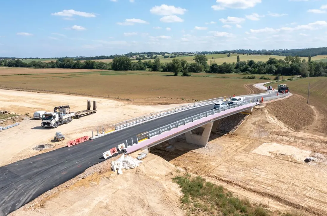 Les travaux en cours sur le chantier de l'A69.