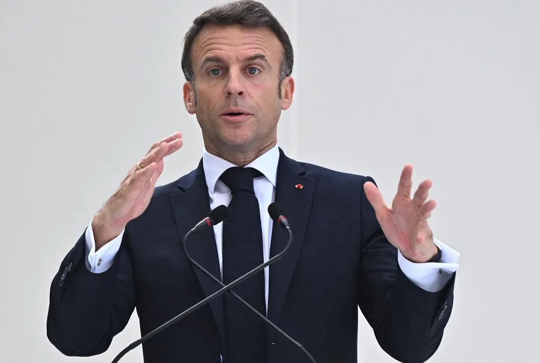 Emmanuel Macron à la COP 28. 
