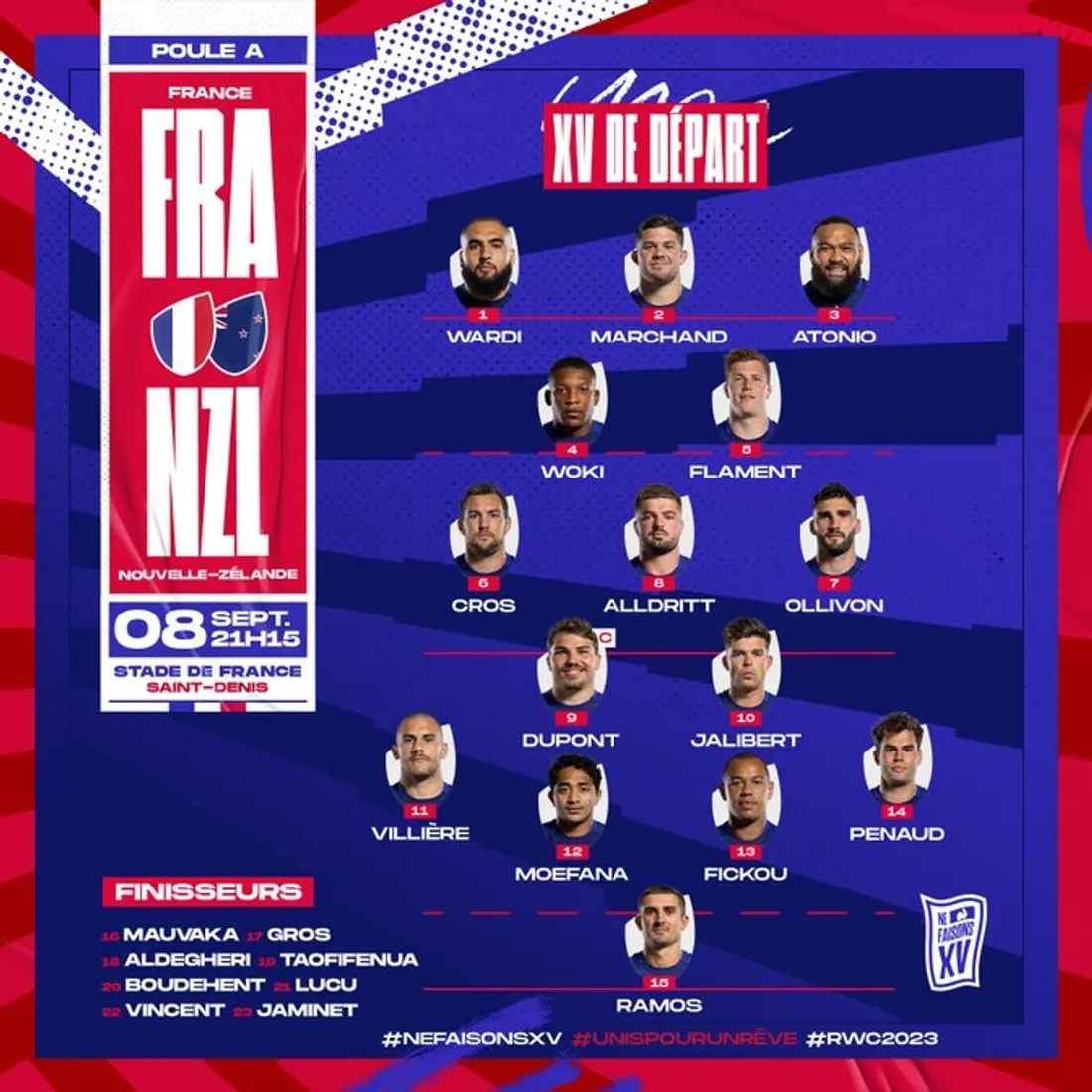 Compo XV de France All black