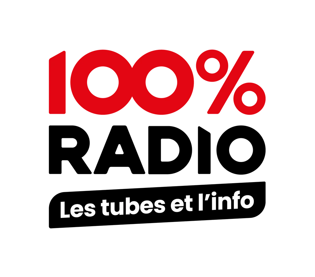 Logo 100%RADIO principal CMJN PNG