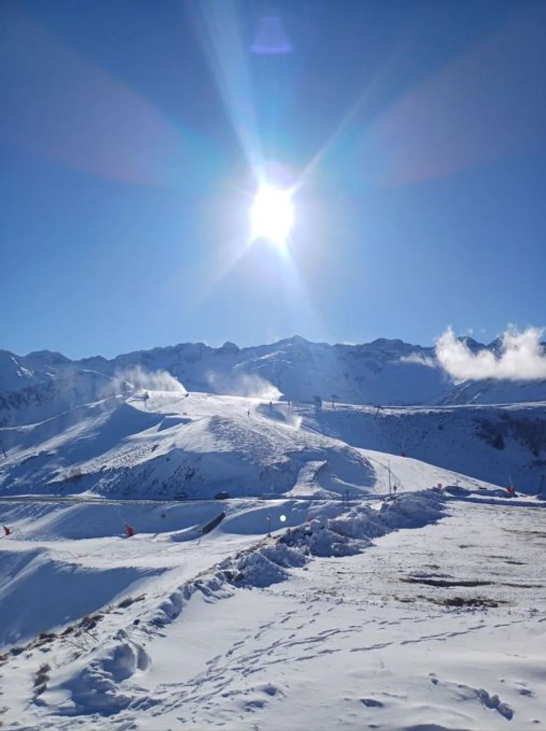 Des conditions idéales pour skier à Luchon Superbagnères.