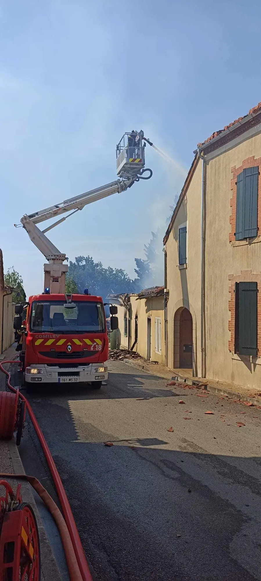 Incendie à Lupiac