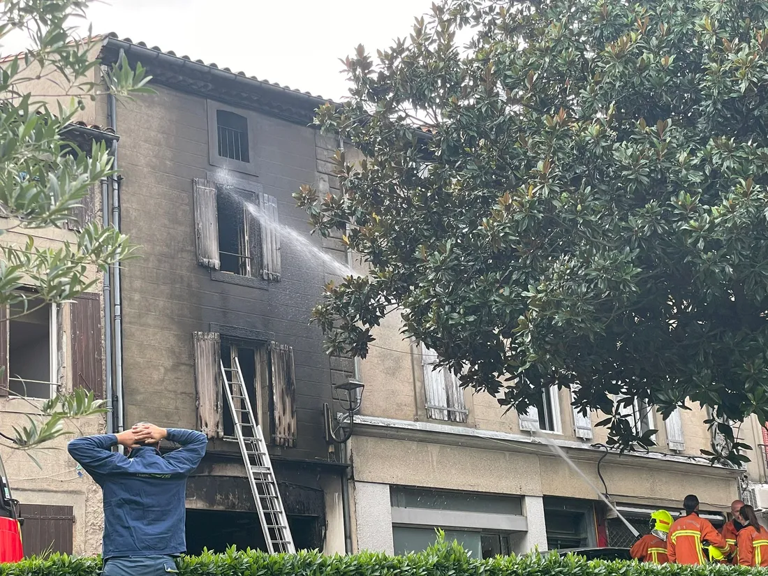 Incendie rue des cordes Mazamet Tarn