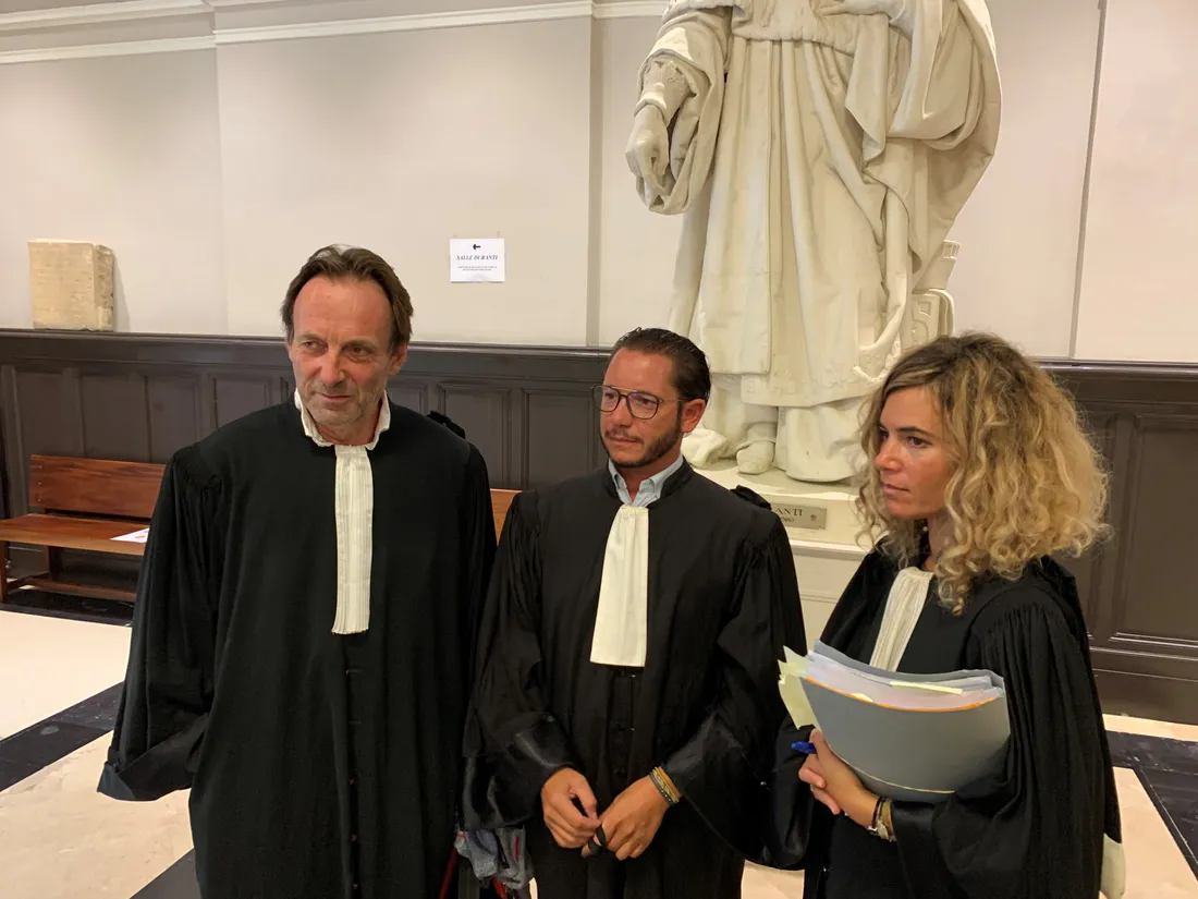 Les avocats de Cédric Jubillar, Mes Alexandre Marin, Jean-Baptiste Alary, Emmanuelle Franck