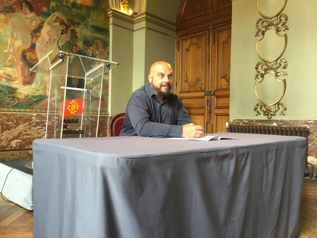 Frédéric Brasiles lorsqu'il était en fonction à la mairie de Toulouse 