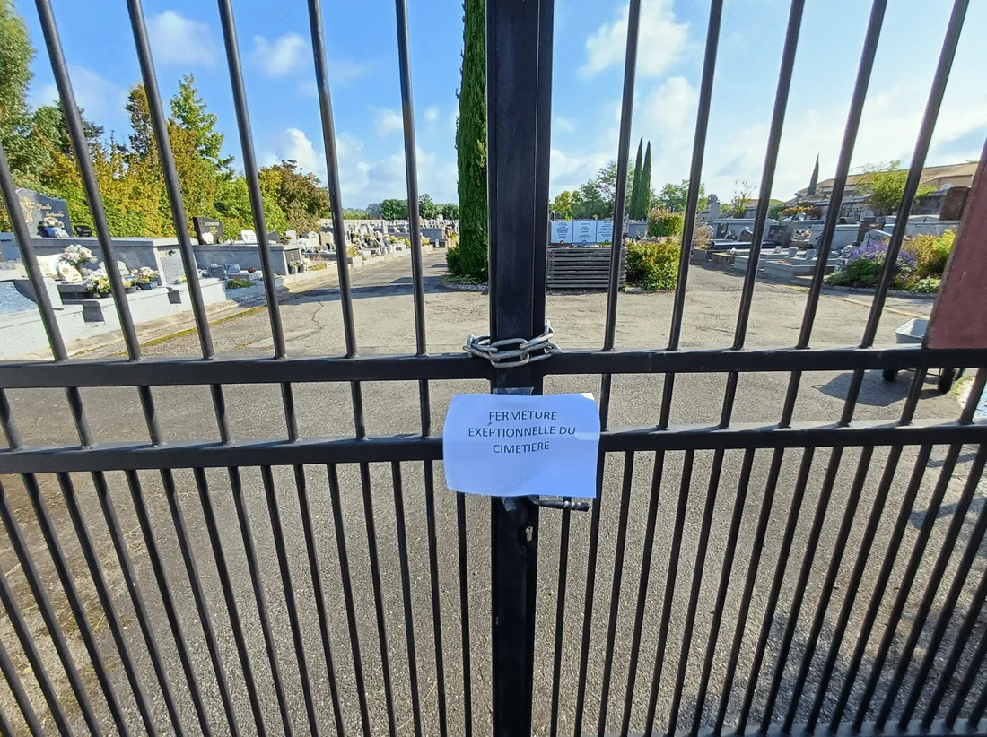 Le cimetière du Centre restera fermé pendant une semaine pour les besoins de l'enquête. 