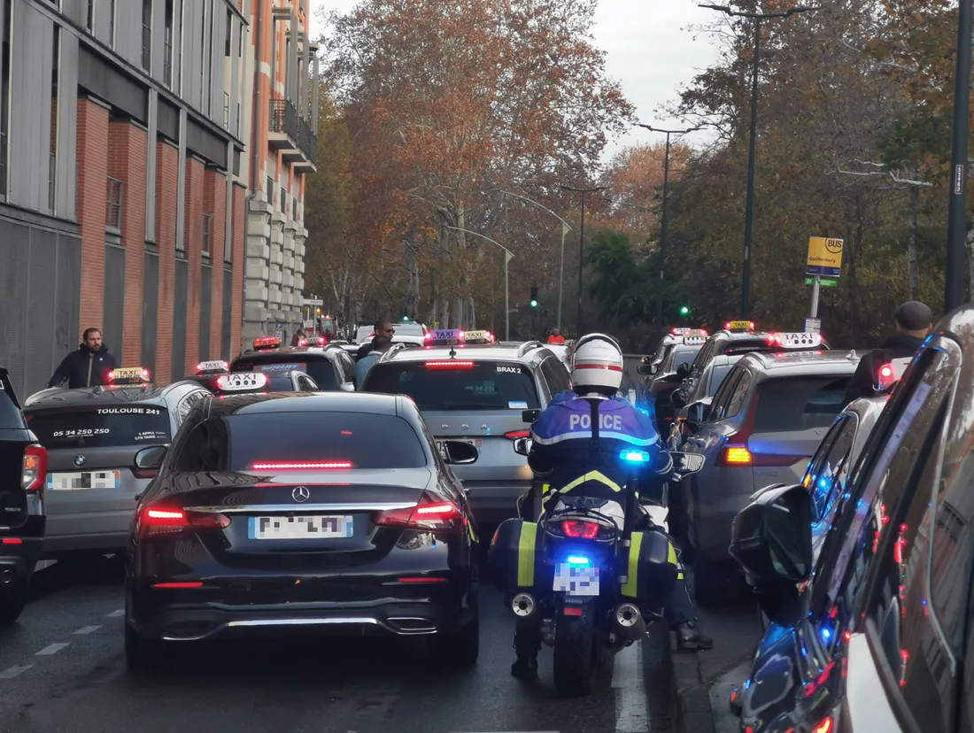 Taxis toulouse manif