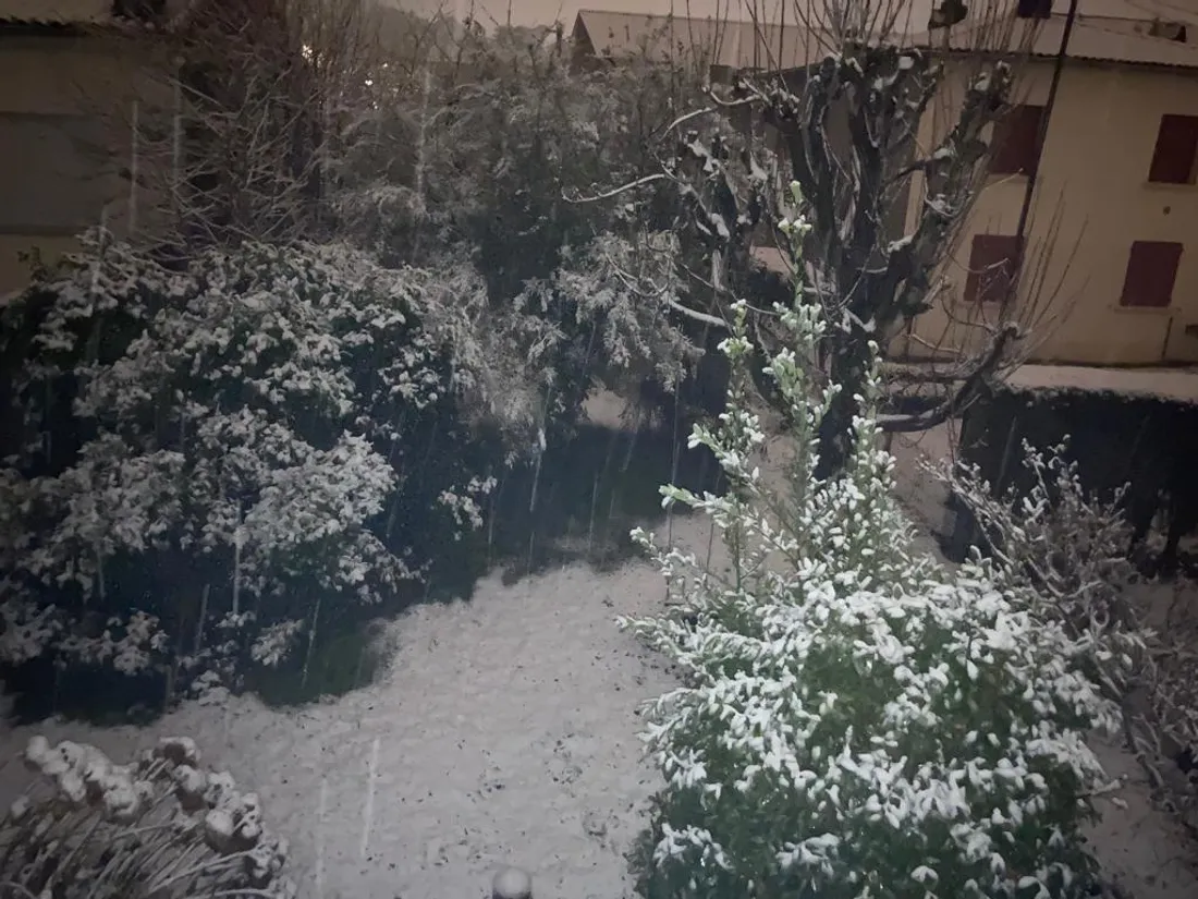 On comptait 5 cm de neige à Mazamet au petit matin jeudi. 