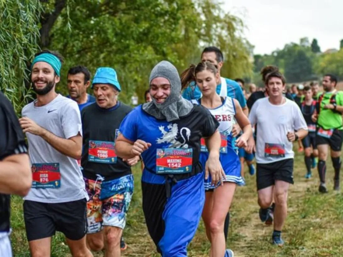 Les coureurs sont déguisés à Verfeil