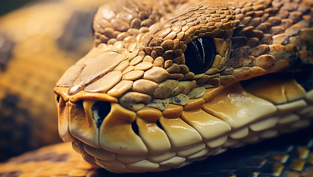 Un python. Serpent constricteur originaire des pays équatoriaux 