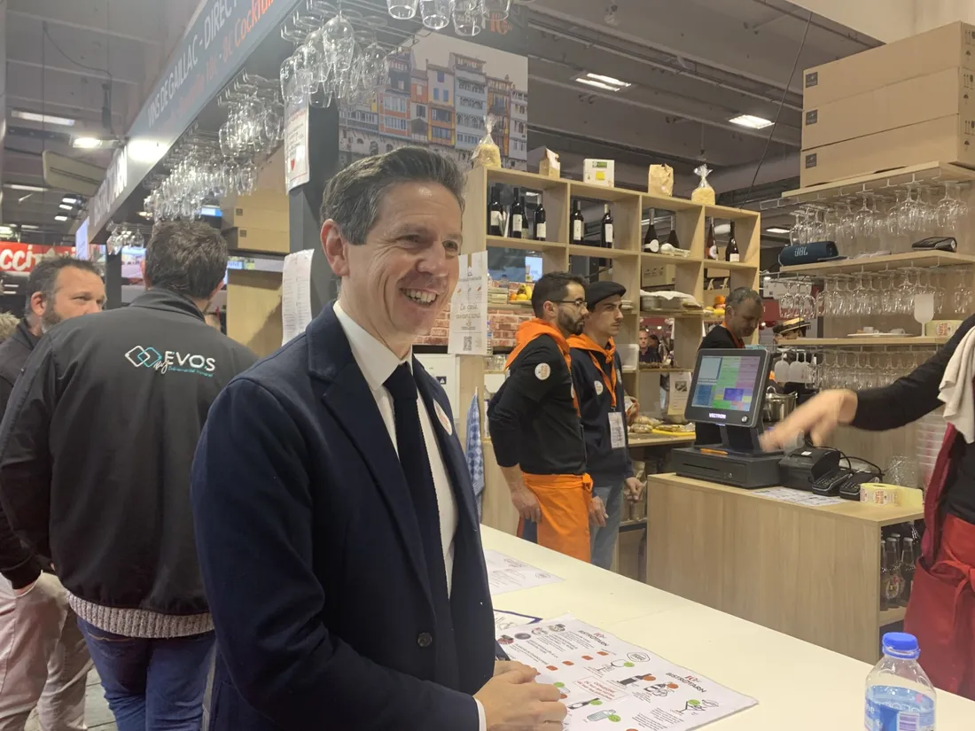 Christophe Ramond, président conseil départemental du Tarn au salon de l'agriculture 2024