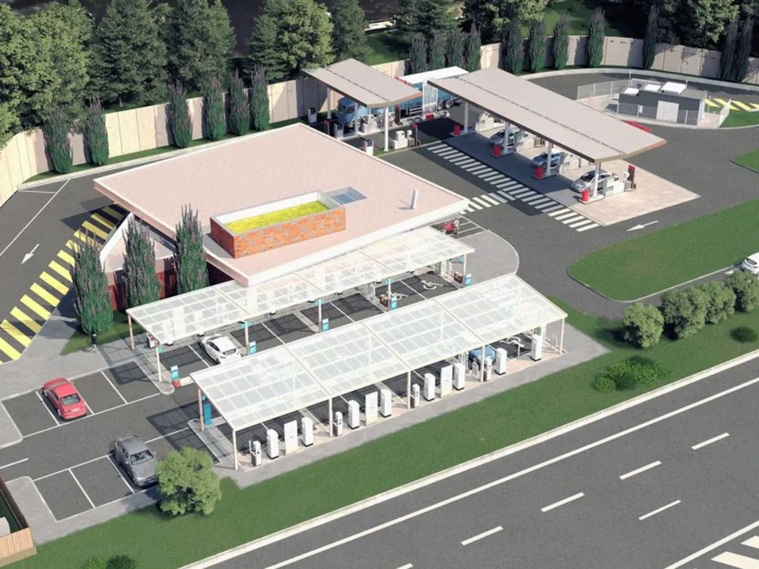 La future station Total Purpan sur le périphérique intérieur de Toulouse 