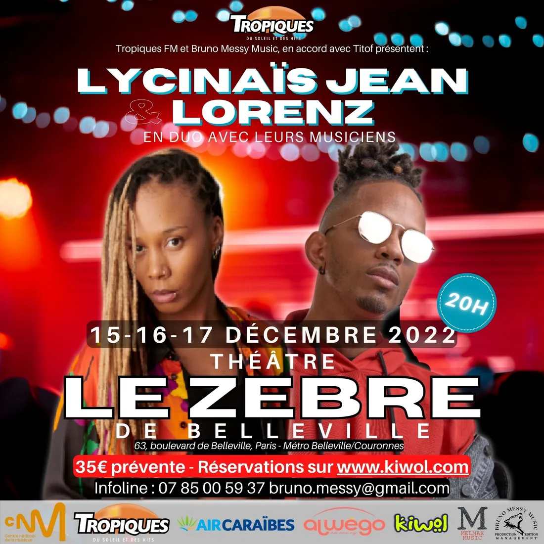 L'évènement Tropiques FM : Lycinais Jean en concert  ! 