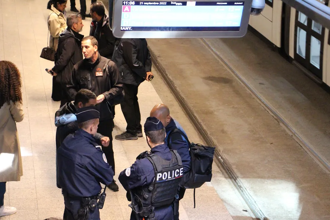 Une opération de sécurisation des transports en commun a eu lieu dans le sous-sol de la gare
