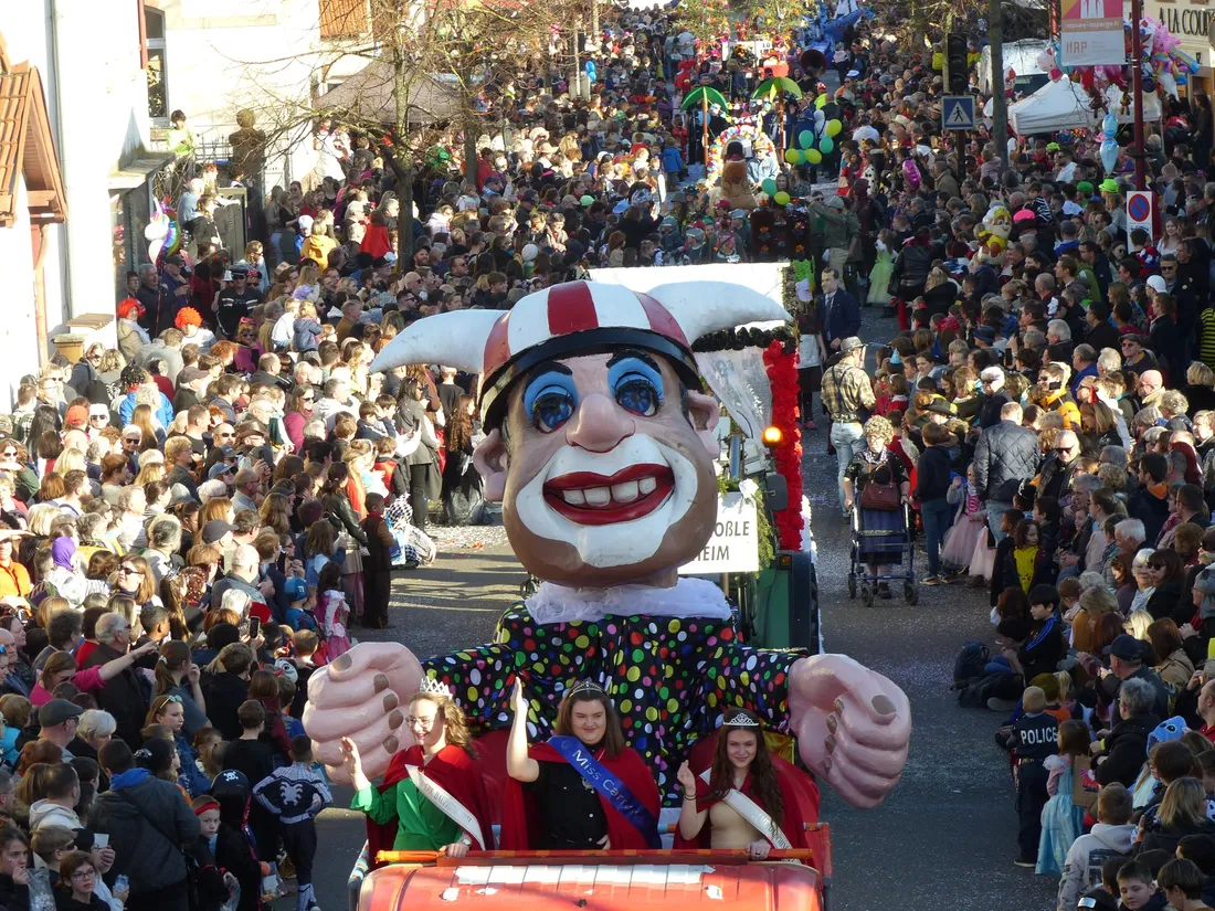 La foule sera nombreuse sur tous les carnavals d'Alsace, comme ici à Hoerdt