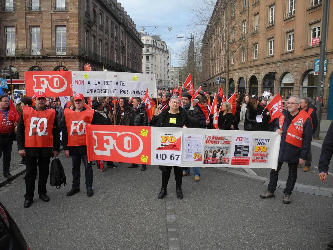 De nombreux secteurs se mobilisent contre la réforme des retraites en Alsace, jeudi 