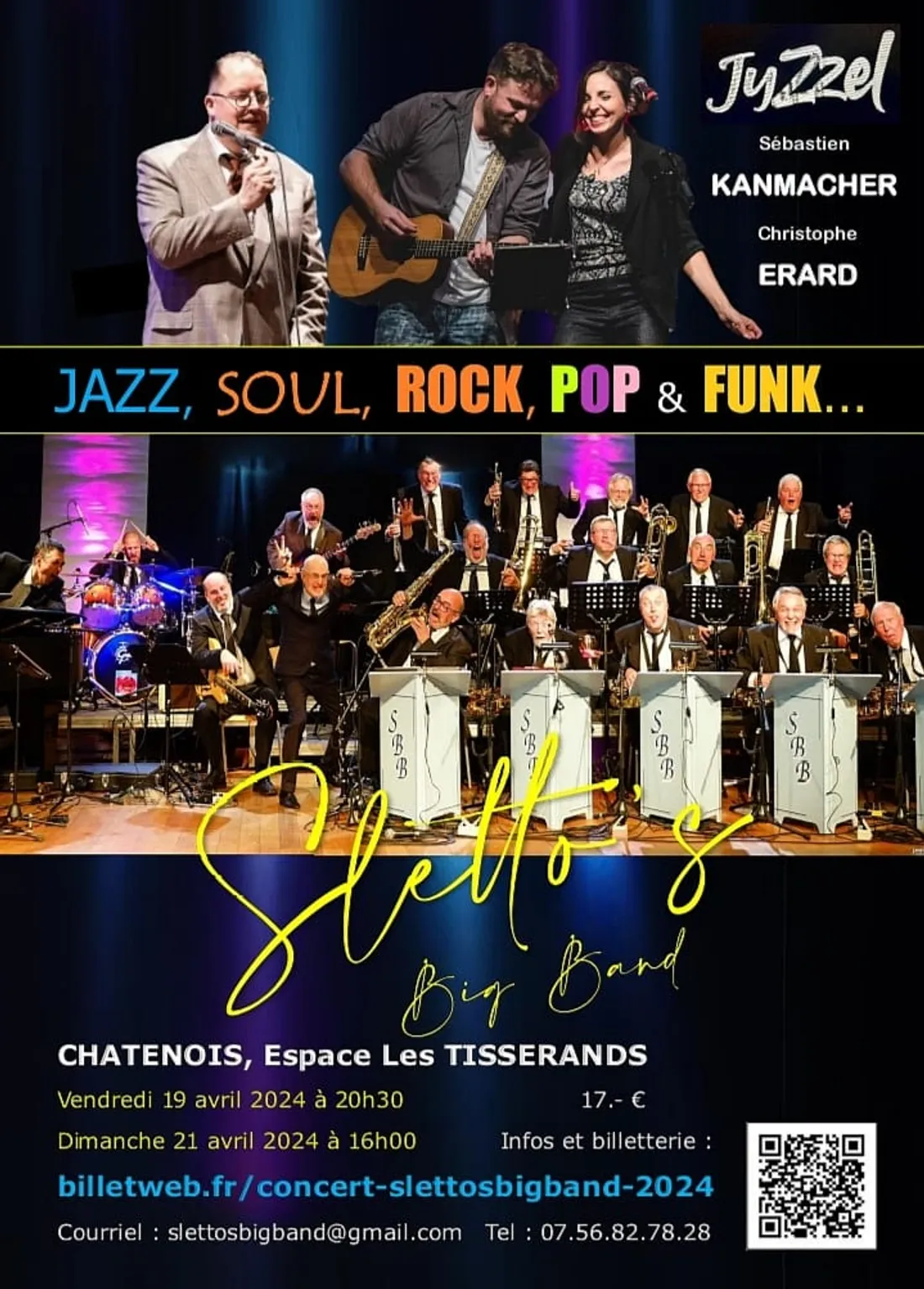 Le Sletto’s Big Band - Concerts Jazz, soul, rock, pop & Funk