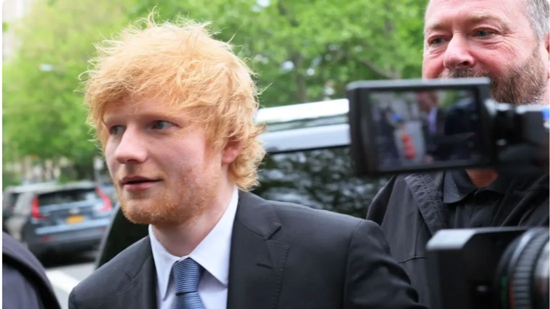 Ed Sheeran se rendant à son procès à New-York