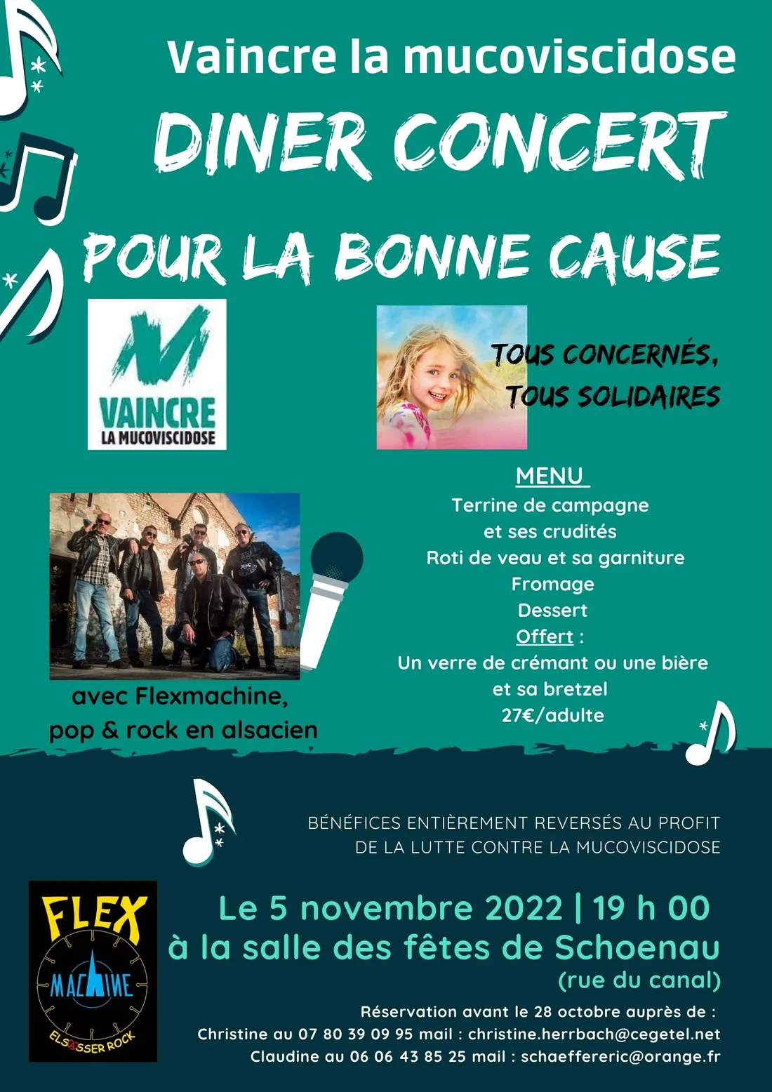 Dîner Concert - Vaincre la mucoviscidose 