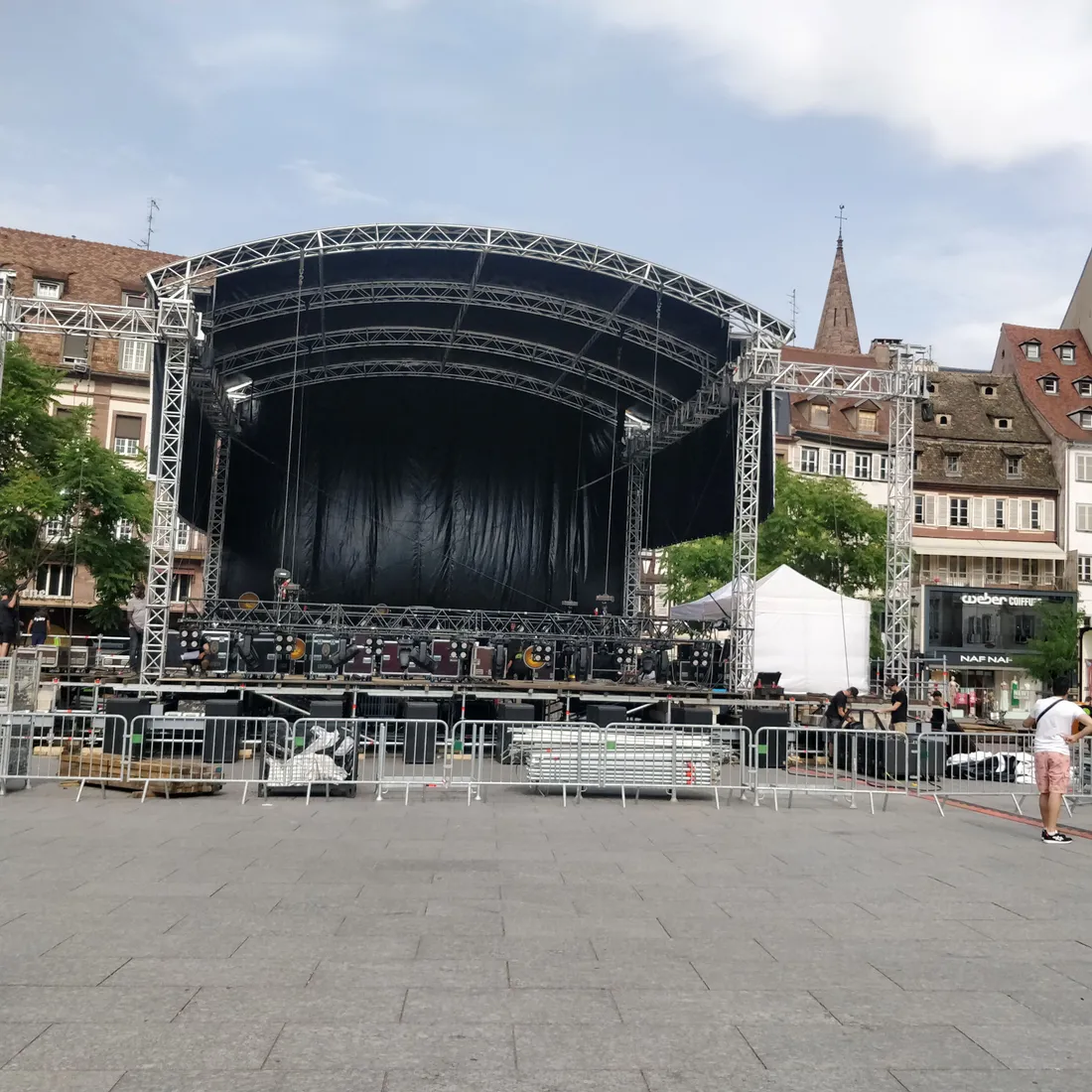Pas de scène, Place Kléber à Strasbourg