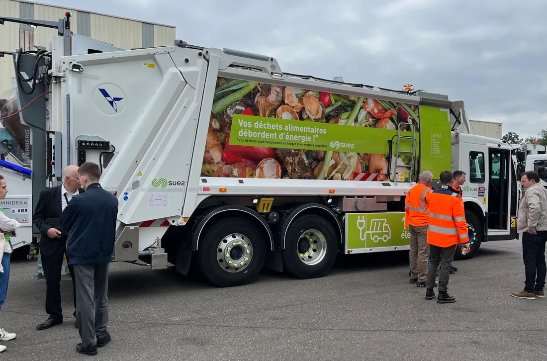 Un des deux camions 100% électriques 