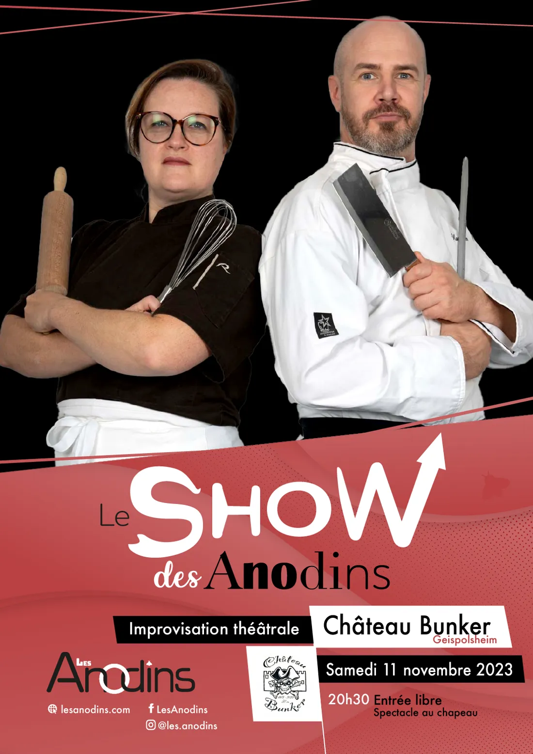 Le show des Anodins au Château bunker