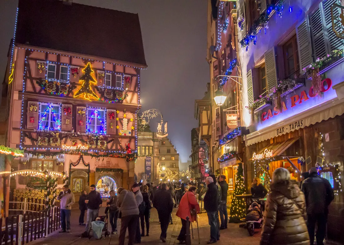 Noël dans la Grand Rue à Colmar
