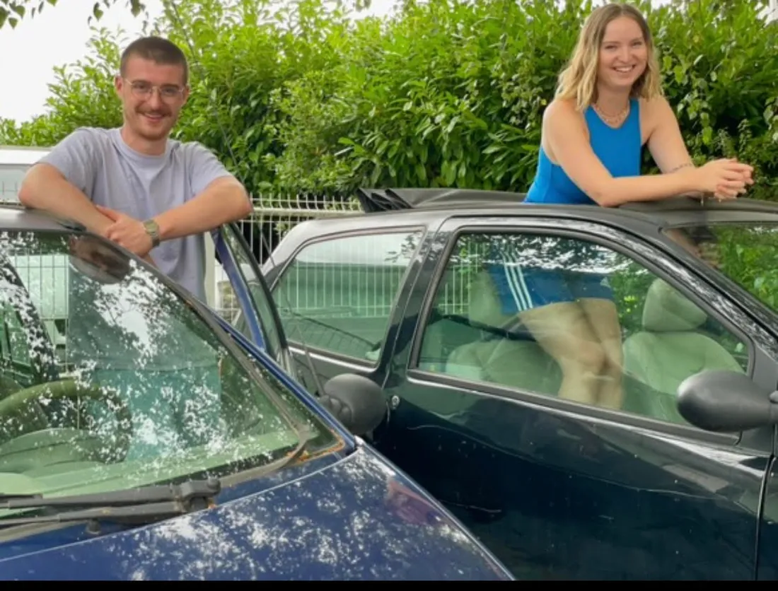 Léa et Loïc réalisent le Twing Raid Solidaire, un voyage en Twingo de Mulhouse jusqu'à Marrakech
